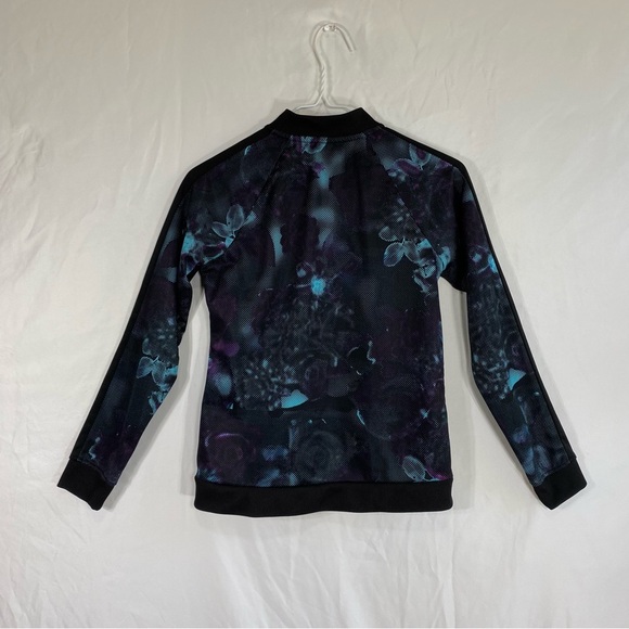 Avia Girls Black Digital Bloom Performance Track Jacket - Picture 3 of 9